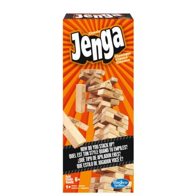 Classic Jenga Game from Hasbro Stacking Wooden Block Game New Ref34 