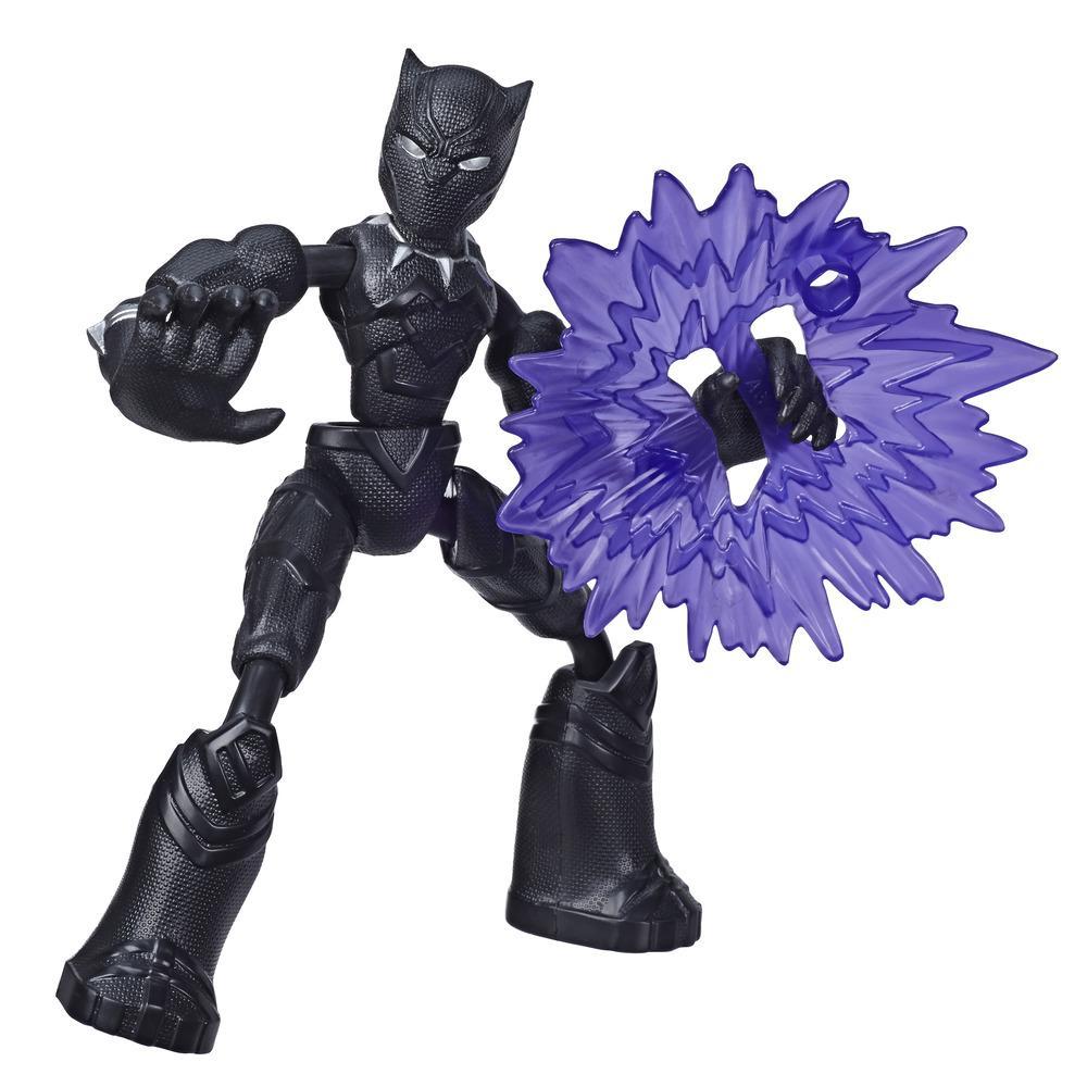 Marvel Avengers Bend And Flex Action Figure, 6-Inch Flexible Black Panther Figure, Includes Blast Accessory, Ages 4 And Up