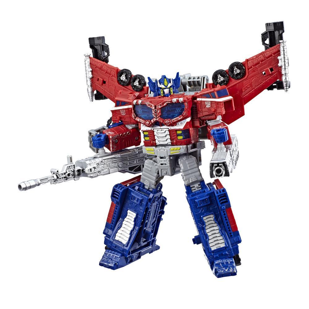 Transformers Toys Generations War for Cybertron Leader WFC-S40 Galaxy Upgrade Optimus Prime Action Figure - Siege Chapter - Adults and Kids Ages 8 and Up, 7-inch