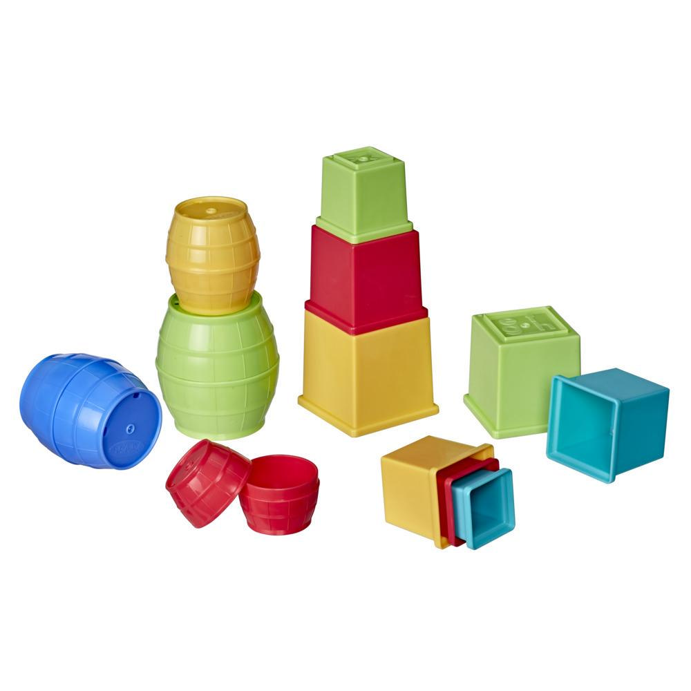 Playskool Stack and Nest Barrels and Blocks Bundle Toy for Babies and Toddlers 1 Year and Up