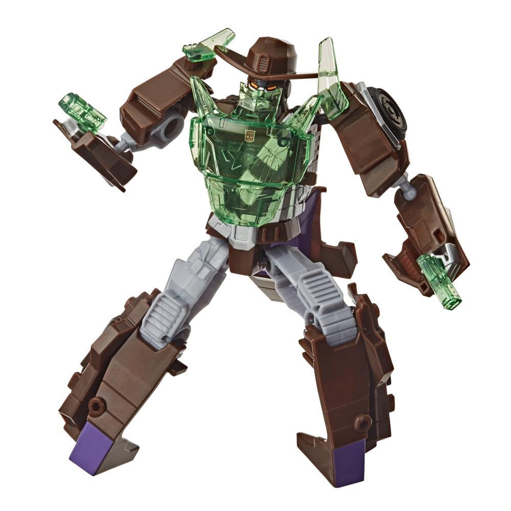 Transformers Bumblebee Cyberverse Adventures Battle Call Trooper Class Wildwheel Action Figure, Voice Activated Energon Power Lights