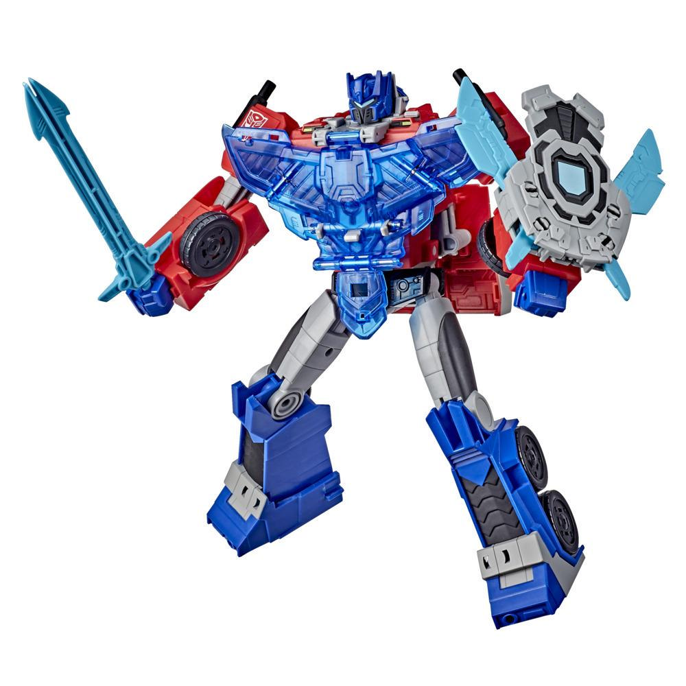 Transformers Bumblebee Cyberverse Adventures Battle Call Officer Optimus Prime,Voice Activated Lights and Sounds