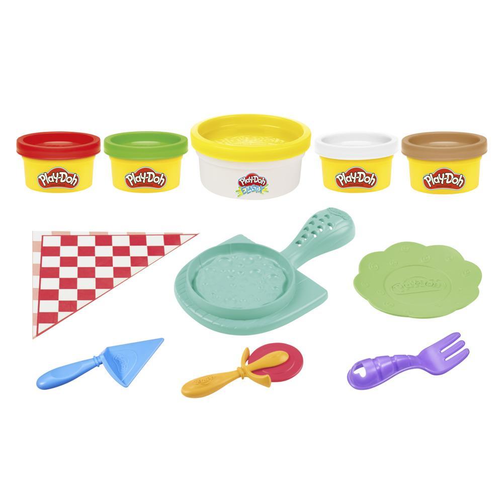 Play-Doh Kitchen Creations Cheesy Pizza Playset for Kids 3 Years and Up, Non-Toxic
