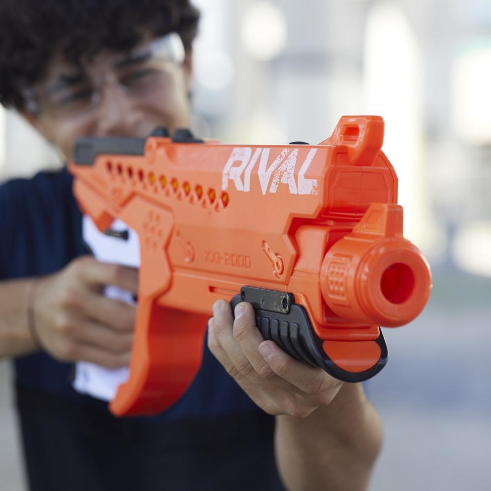 Nerf Rival Curve Shot -- Helix XXI-2000 Blaster -- Fire Rounds to Curve Left, Right, Downward or Fire Straight