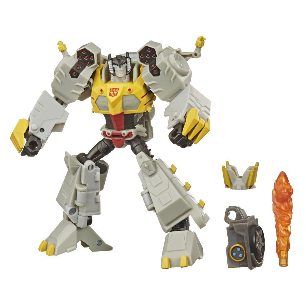 Transformers Bumblebee Cyberverse Adventures Deluxe Grimlock Action Figure, Build-A-Figure Part, For Ages 6 and Up