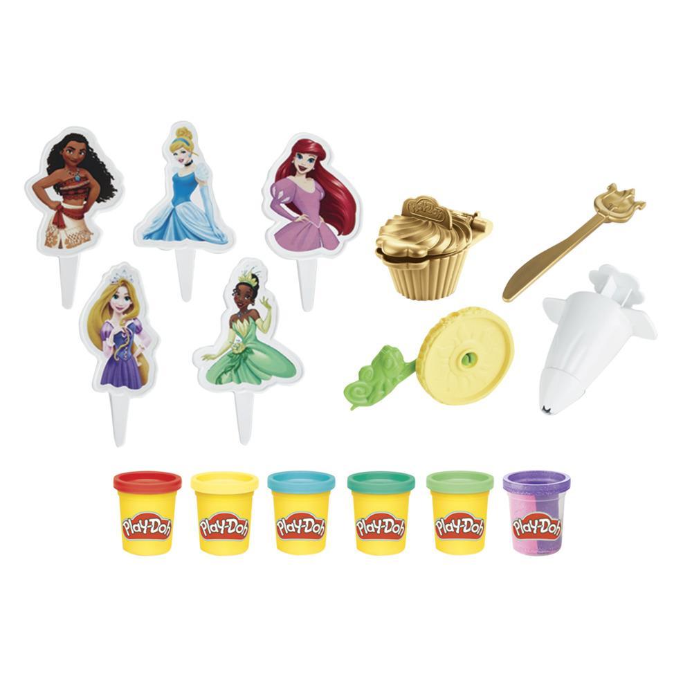 Play-Doh Disney Princess Cupcakes Playset Arts and Crafts Toy for Kids 3 Years and Up with 6 Cans