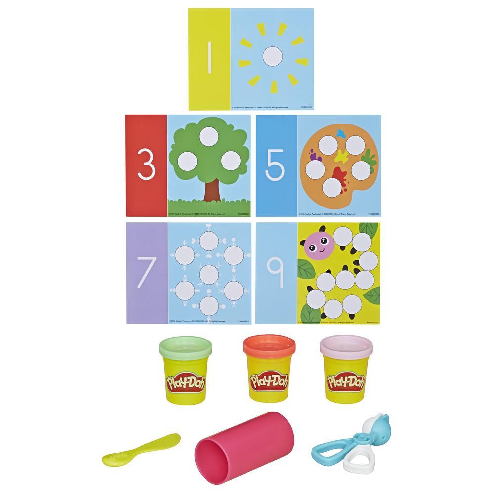 Play-Doh Academy Numbers Basic Activity Set for Toddlers and Preschoolers with 3 Non-Toxic Colors, Ages 2 and Up