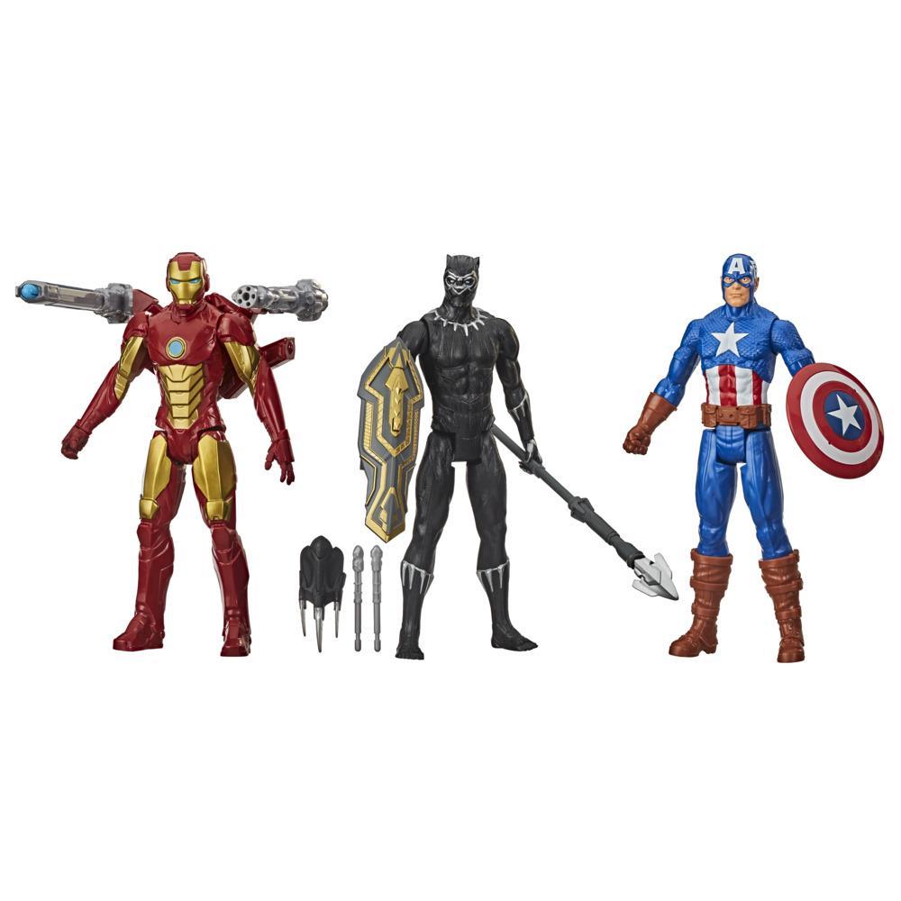 Marvel Titan Hero Series Blast Gear Avengers 3-Figure Pack with Classic Marvel Characters