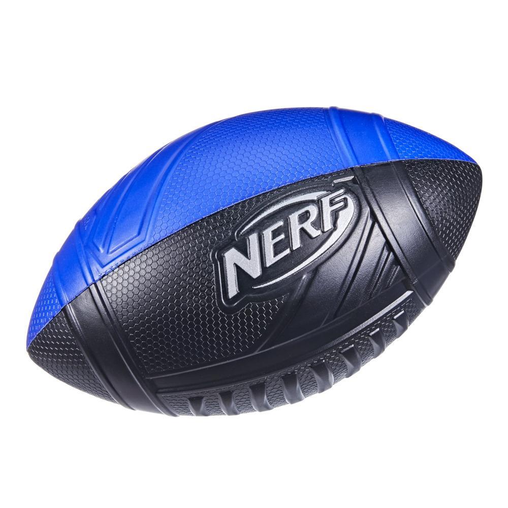 Nerf Pro Grip Classic Foam Football -- Easy to Catch and Throw -- Indoor Outdoor Play -- Blue