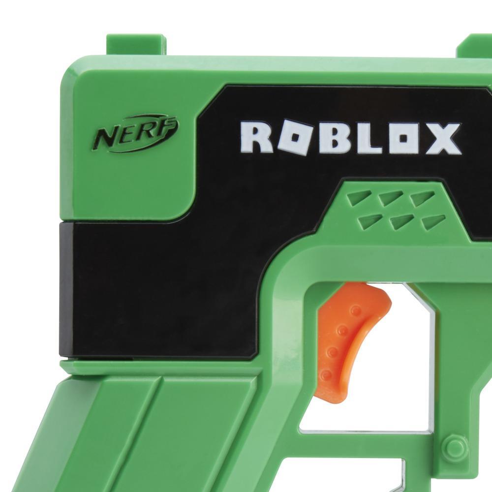 Nerf Roblox Mad City: Plasma Ray Dart Blaster, Priming Handle, 2 Nerf Elite Darts, Code To Unlock In-Game Virtual Item