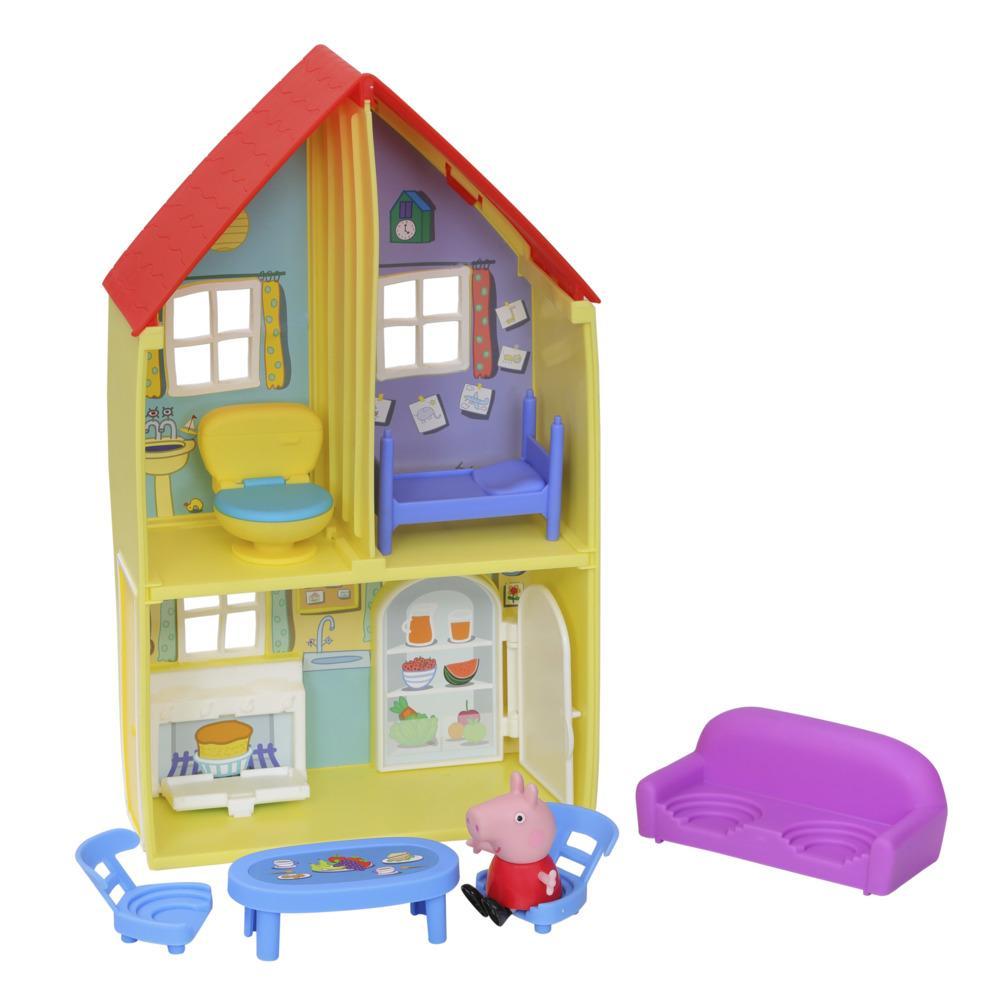 Peppa Pig Peppa’s Adventures Peppa’s Family House Playset Preschool Toy, includes Peppa Pig Figure and 6 Accessories