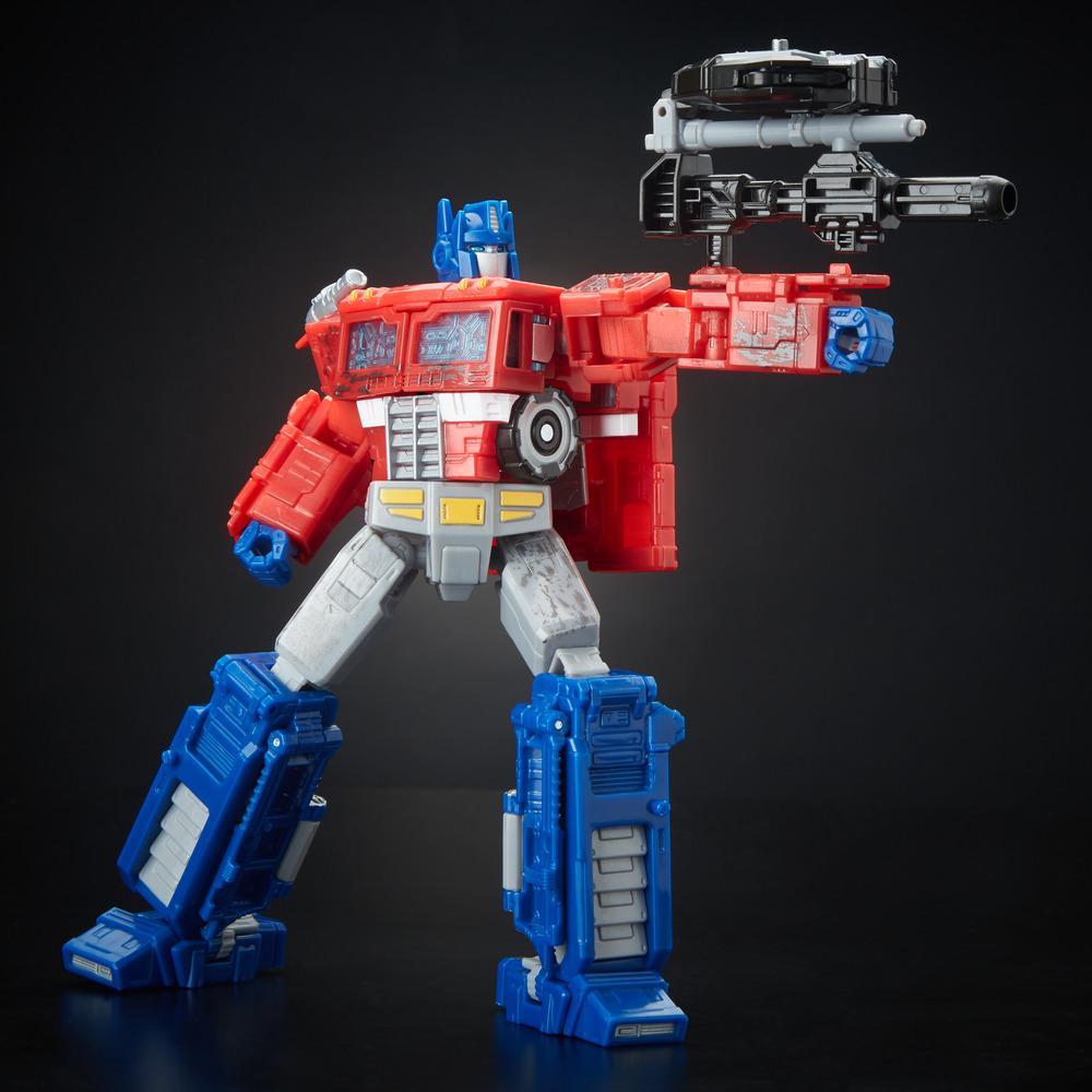 Black Transformers Optimus Prime Car War for Cybertron Siege Voyager Figure Toy 