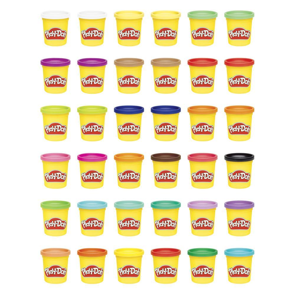 Play-Doh Modeling Compound Bulk 36-Pack for Kids 2 Years and Up, 3-Ounce Cans, Non-Toxic