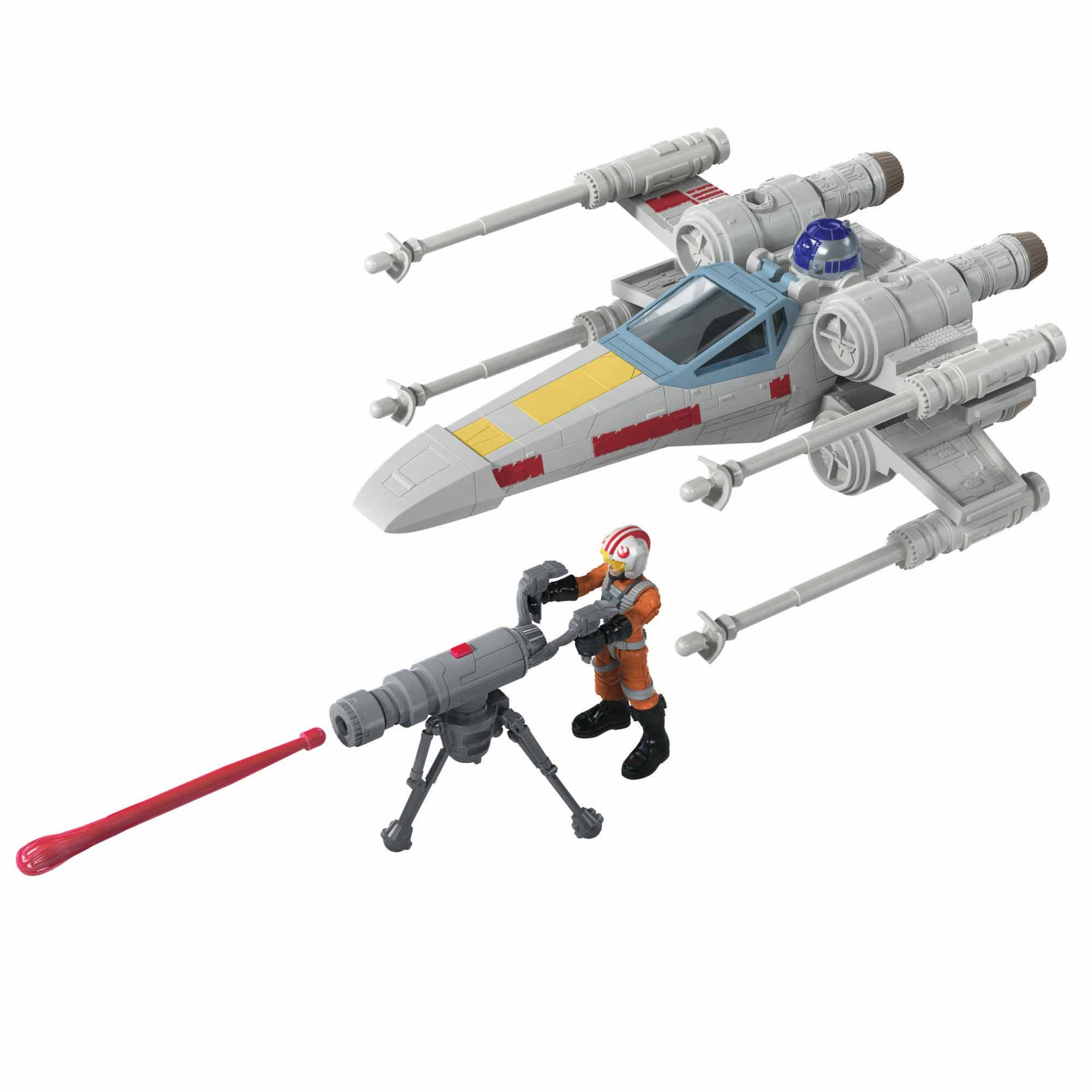 Star Wars Mission Fleet Stellar Class Luke Skywalker X-wing Fighter 2.5-Inch-Scale Figure and Vehicle, Ages 4 and Up