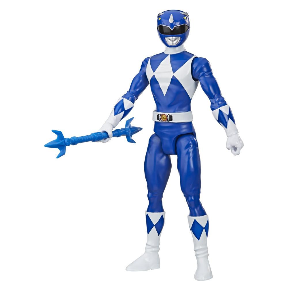 Power Rangers Mighty Morphin Blue Ranger 12-Inch Action Figure Toy Inspired by Classic Power Rangers TV Show