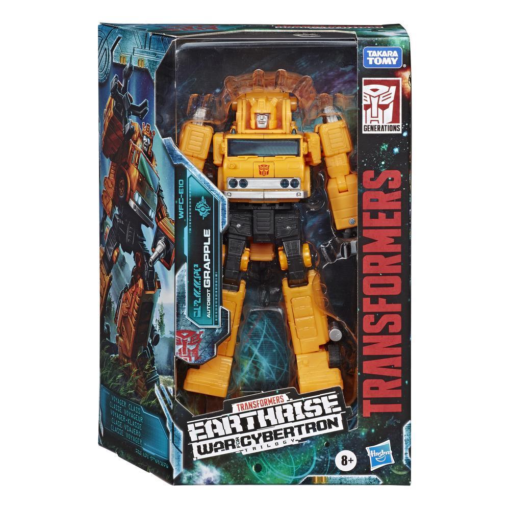 Transformers Toys Generations War for Cybertron: Earthrise Deluxe Voyager WFC-E10 Autobot Grapple, 7-inch