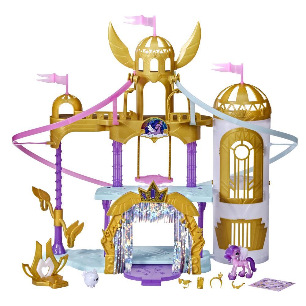 My Little Pony: A New Generation Movie Royal Racing Ziplines - 22-Inch Castle Playset with Ziplines, Princess Petals Toy