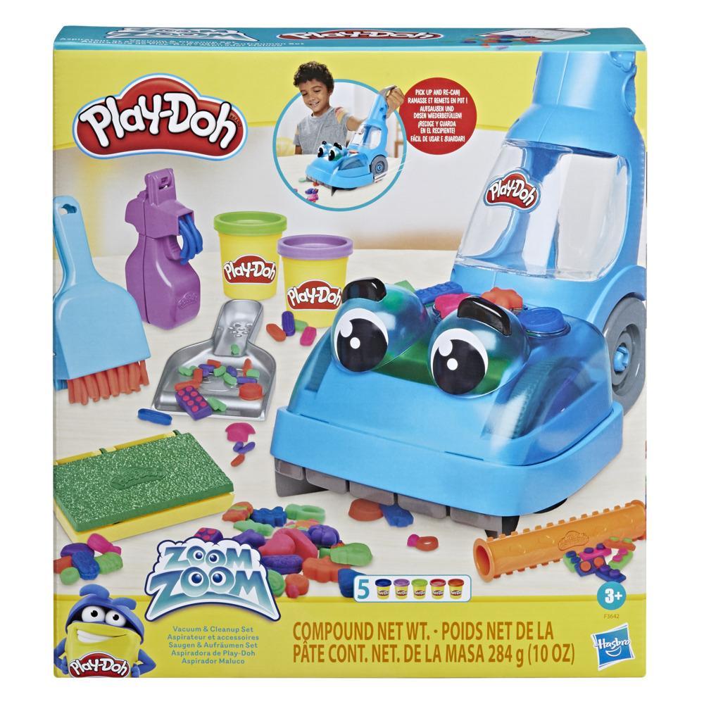 Play-Doh Zoom Zoom Vacuum and Cleanup Toy with 5 Colors - Play-Doh