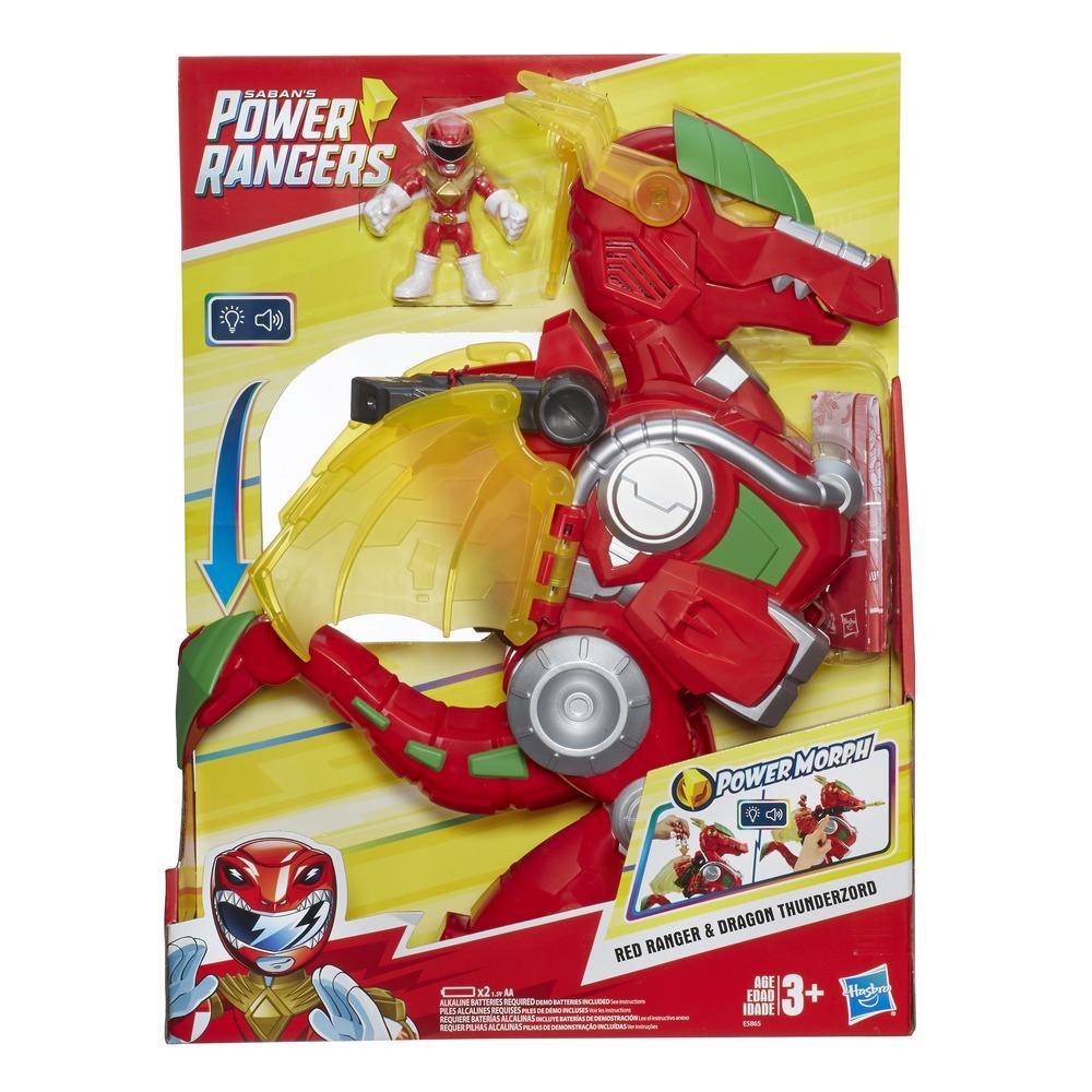 Playskool Heroes Power Rangers Red Ranger and Dragon Thunderzord