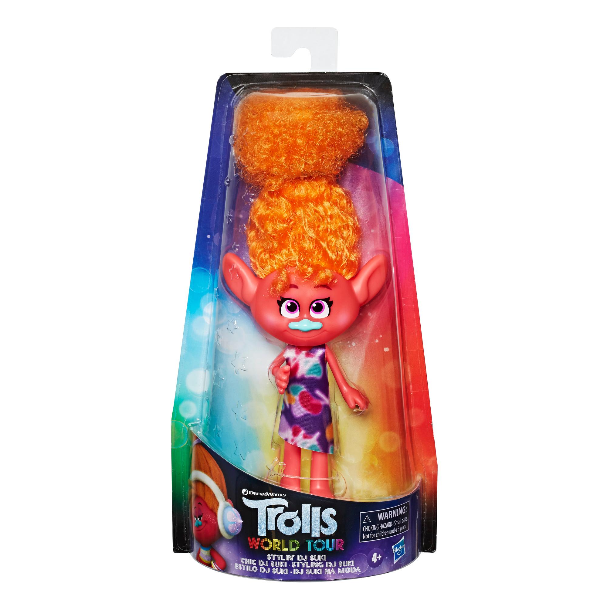 DreamWorks Trolls Stylin' DJ Suki Fashion Doll with Removable Dress and Hair Accessory, Inspired by Trolls World Tour