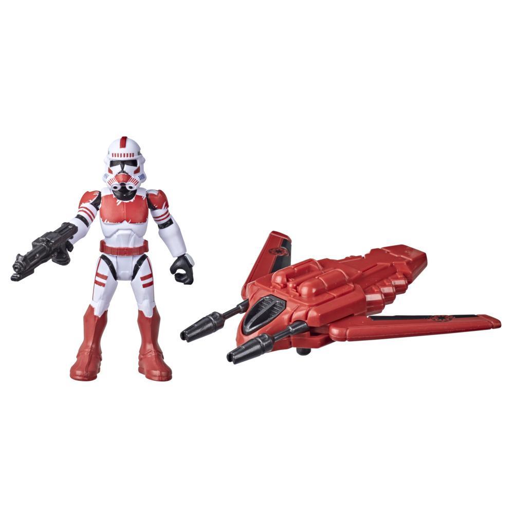 Star Wars Mission Fleet Gear Class Shock Trooper Secure the City 2.5-Inch-Scale Figure and Vehicle, Kids Ages 4 and Up