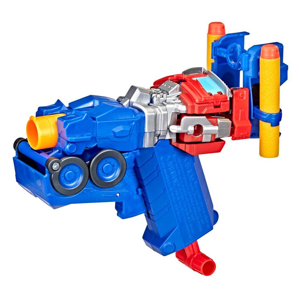 Transformers Toys Transformers: Rise of the Beasts Movie 2-in-1 Optimus Prime Blaster for Ages 6 and Up, 7-inch