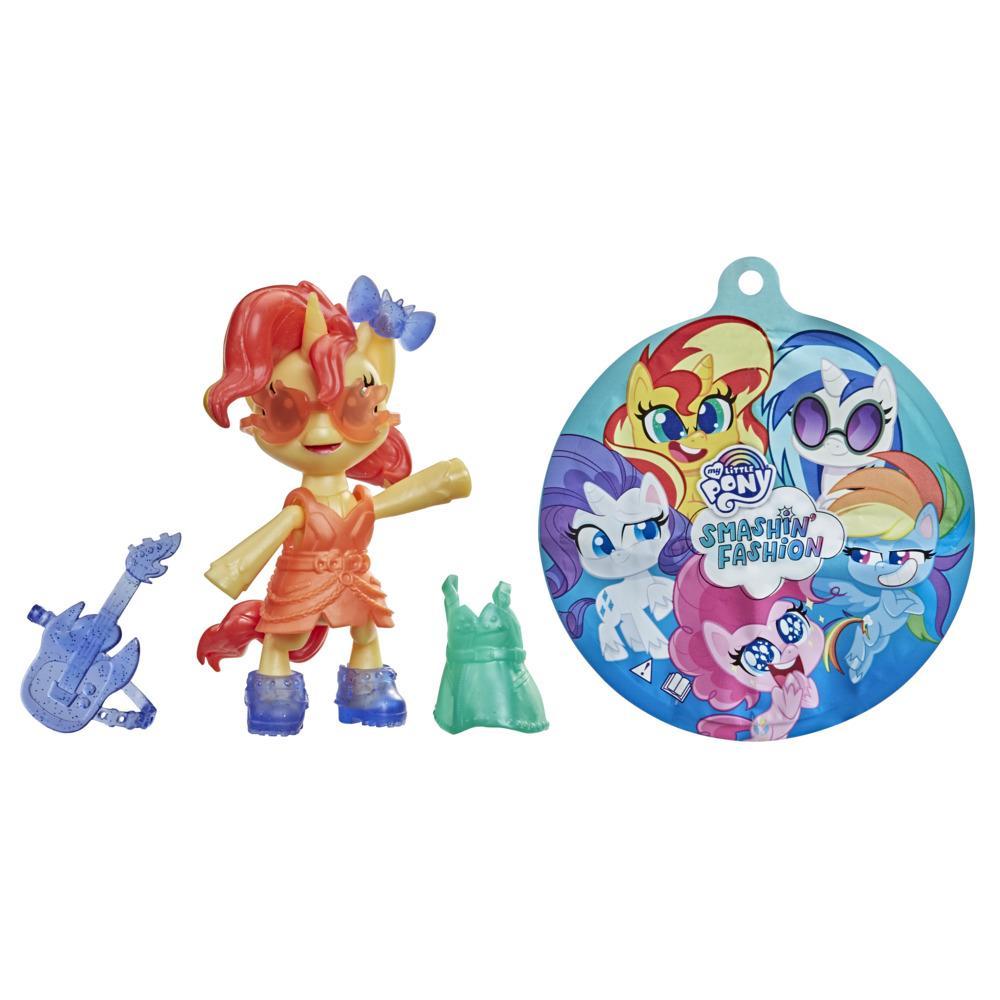 My Little Pony Smashin’ Fashion Sunset Shimmer Set -- Poseable Figure with Fashion Accessories and Surprise Toy Unboxing