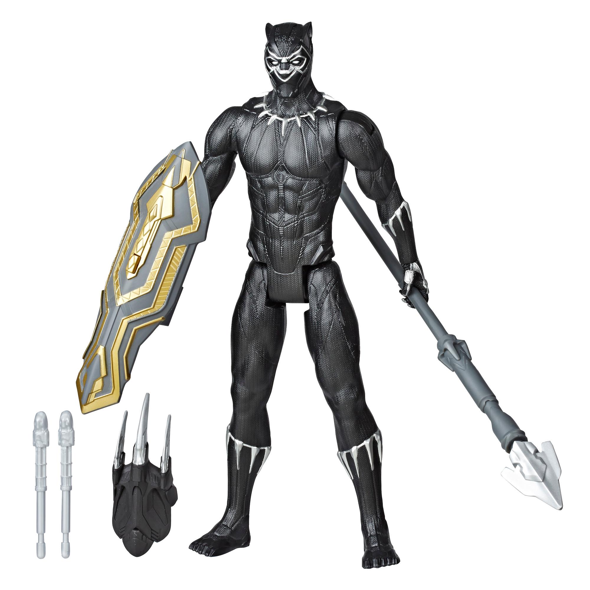 Marvel Avengers Titan Hero Series Blast Gear Deluxe Black Panther Action Figure, 12-Inch Toy, For Kids Ages 4 And Up