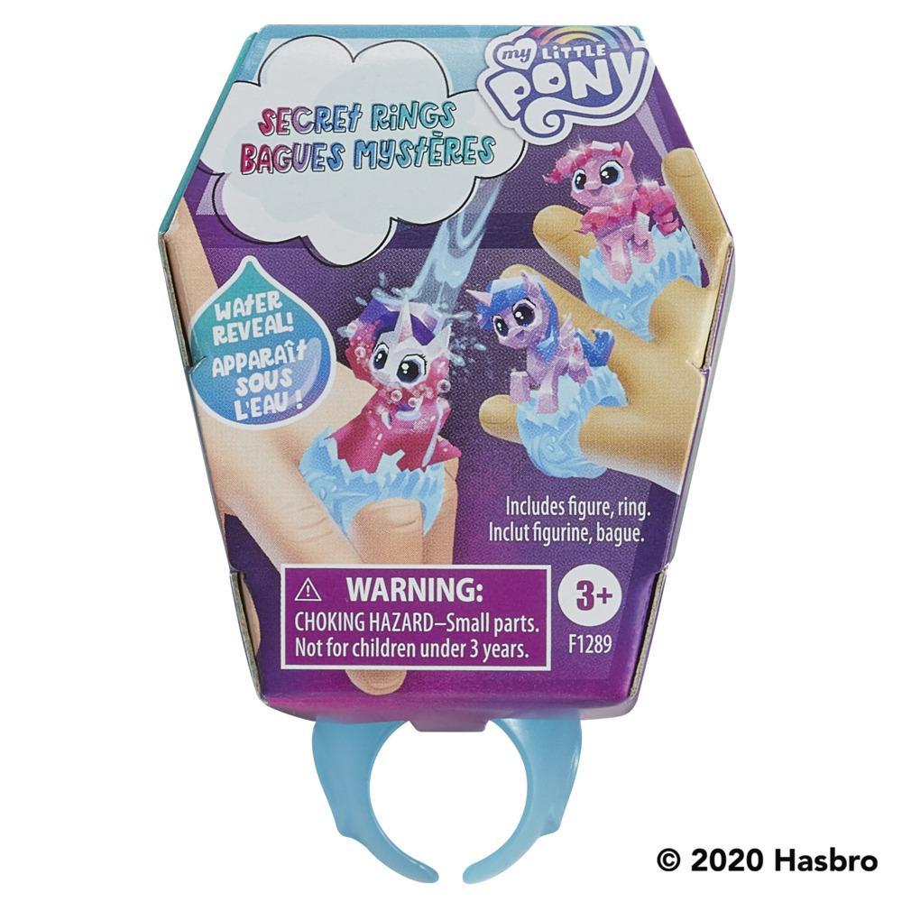 My Little Pony Secret Rings Blind Bag Series 1  1.5-Inch Toy with Water-Reveal Surprise, Wearable Ring Accessory