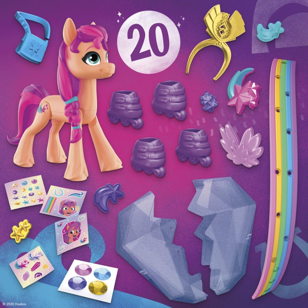 Surprise Accessories Accessory Colors May Vary My Little Pony: A New Generation Movie Crystal Adventure Sunny Starscout - 3-Inch Orange Pony Toy Bracelet 