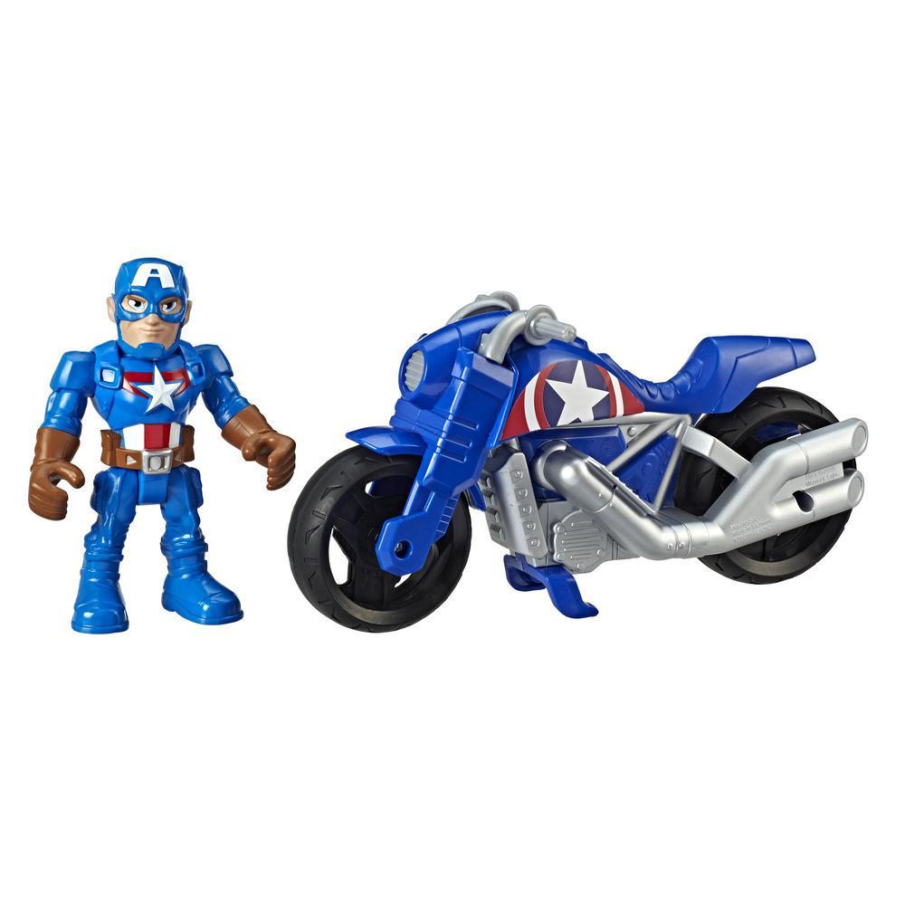 Playskool Heroes Marvel Super Hero Adventures Captain America Victory Racer