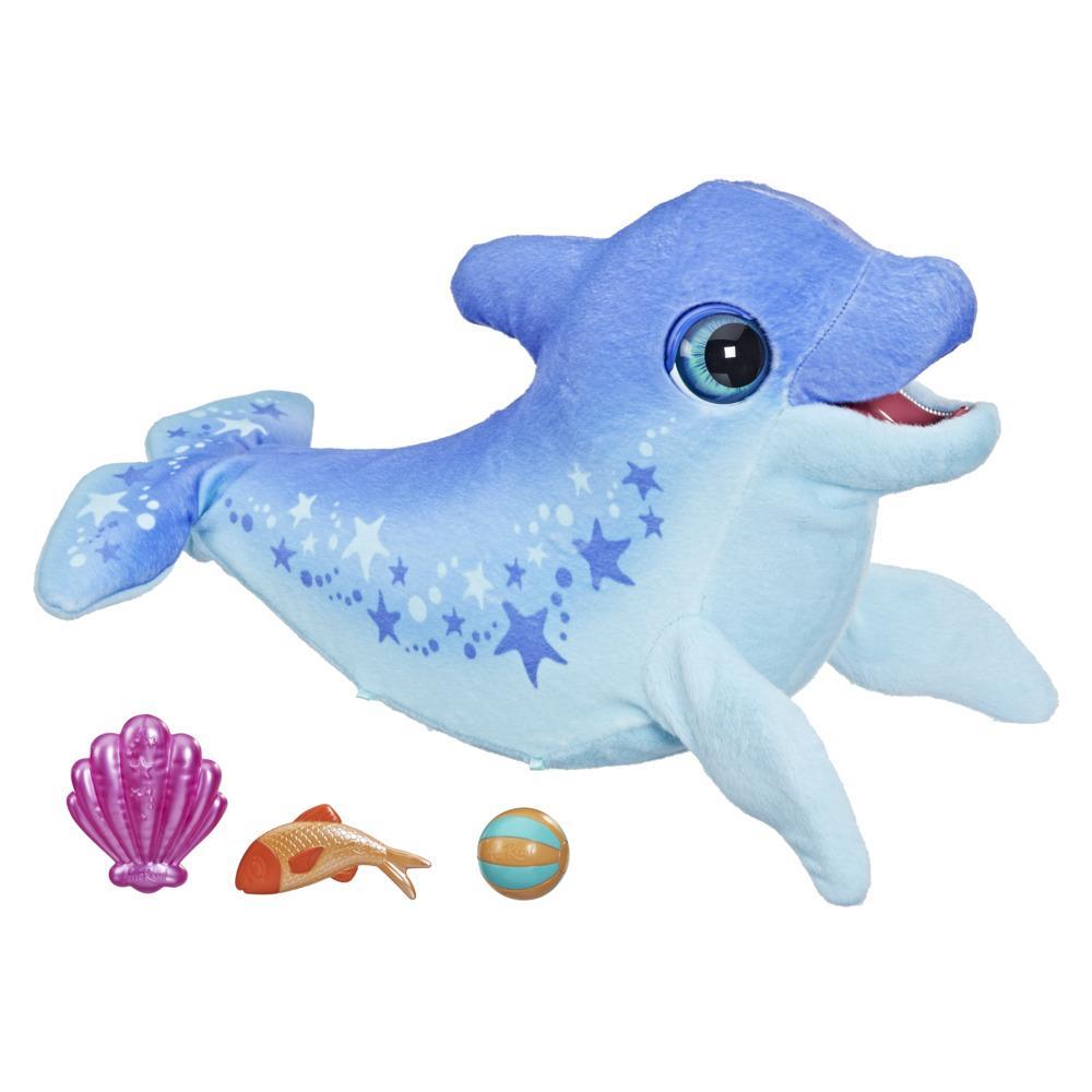 furReal Dazzlin' Dimples My Playful Dolphin, 80+ Sounds and Reactions, Interactive Toy Electronic Pet, Ages 4 and Up