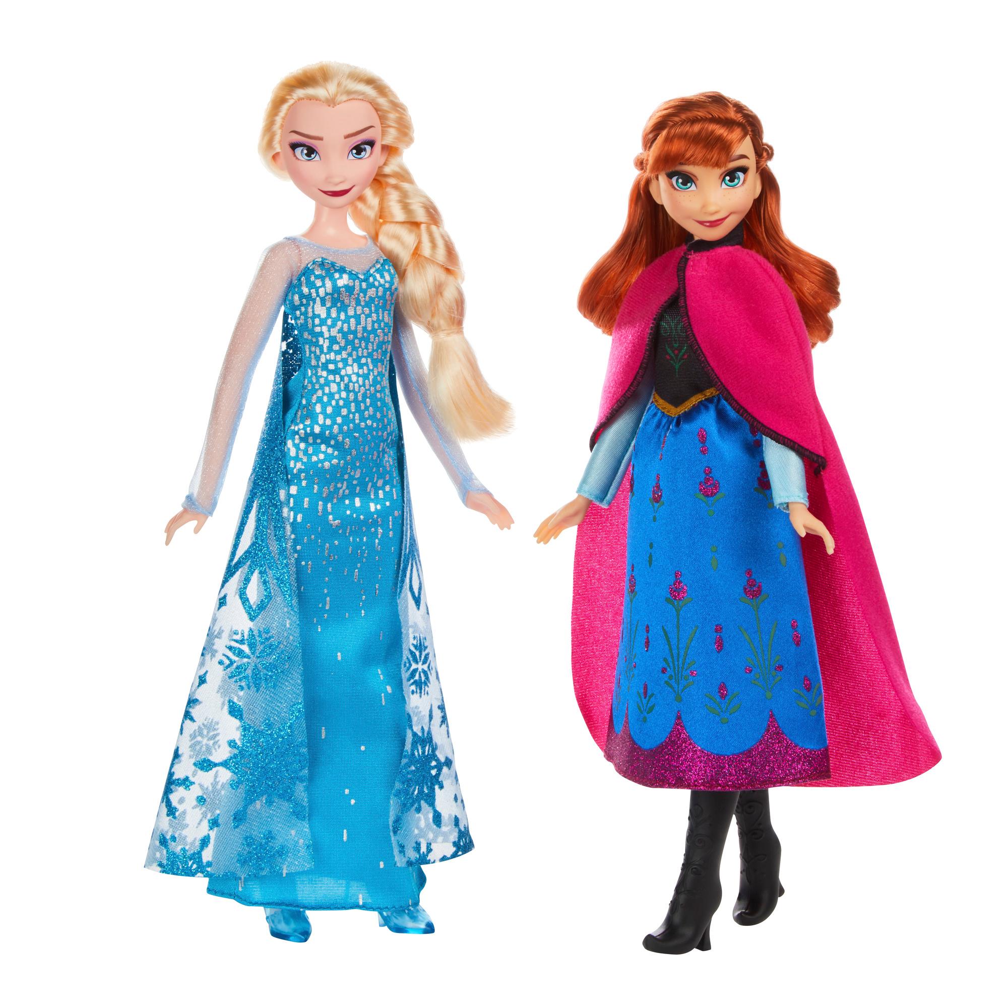 Frozen Disney Classic Fashion Elsa and Anna Dolls NIB 