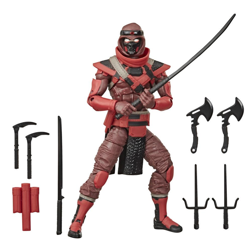 G.I. Joe Classified Series Series Red Ninja Action Figure 08 Collectible Toy, Multiple Accessories, Custom Package Art