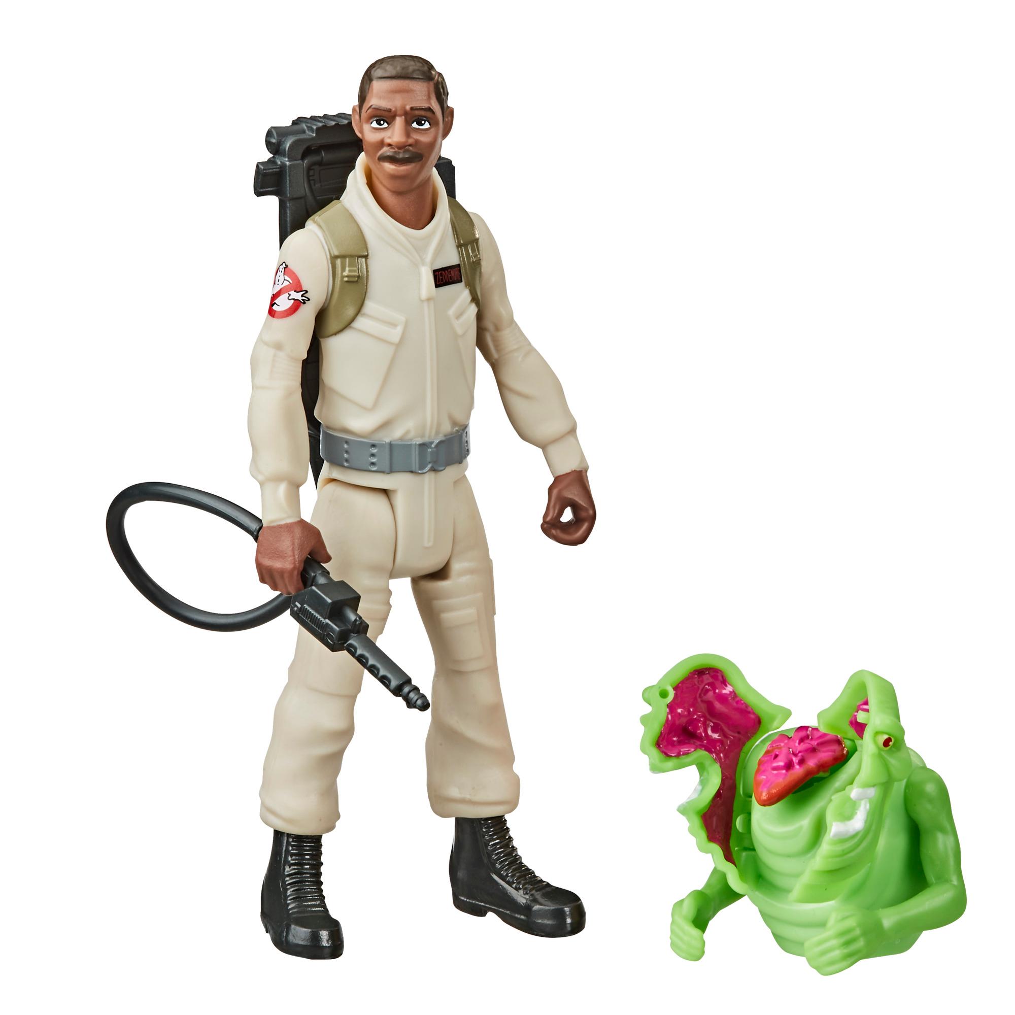 Ghostbusters Fright Features Winston Zeddemore Figure with Interactive Slimer Figure and Accessory, Kids Ages 4 and Up