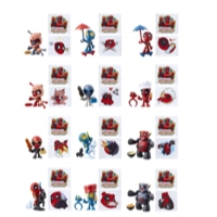 Deadpool Chimichanga Surprise Figures Order 2 4-Pack