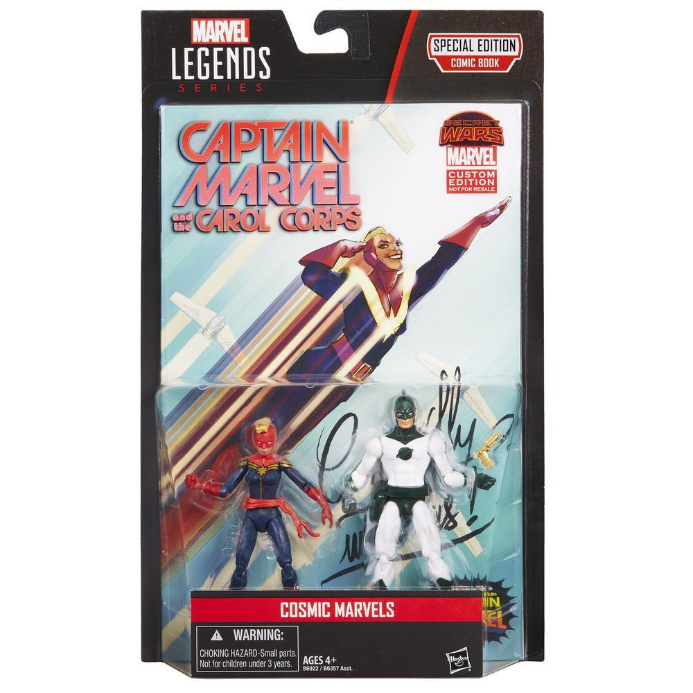 Details about   Captain Marvel Legends Series Comic 2  Cosmic Marvels Figures Book Avengers End