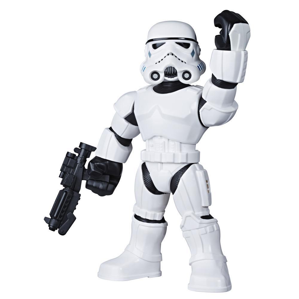 Star Wars Galactic Heroes Mega Mighties Stormtrooper 10-Inch Action Figure with Accessory, Toys for Kids Ages 3 and Up