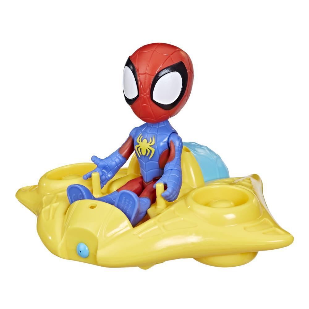 Marvel Spidey and His Amazing Friends Spidey Water Web Raft, Preschool Water Toy with Action Figure for Ages 3 and Up