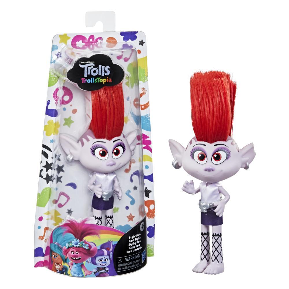 DreamWorks TrollsTopia Stylin' Barb Fashion Doll with Removable Dress and Belt, Trolls Toy for Girls 4 and Up