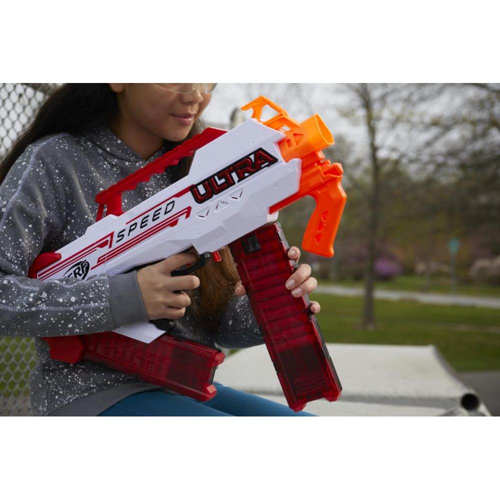 Nerf Ultra Speed Fully Motorized Blaster, 24 Nerf AccuStrike Ultra Darts, Compatible Only with Nerf Ultra Darts