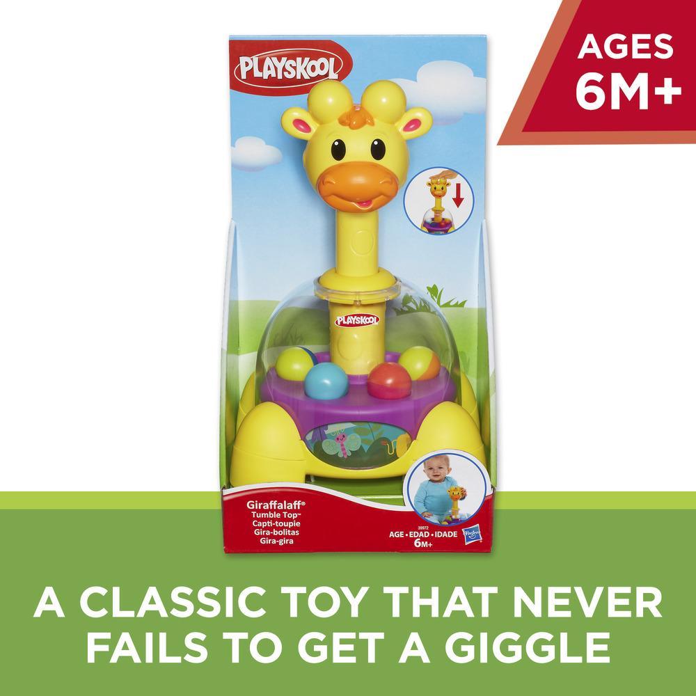 Giraffalaff Tumble Top Spinning and Popping Cause and Effect Toy for Babies and 