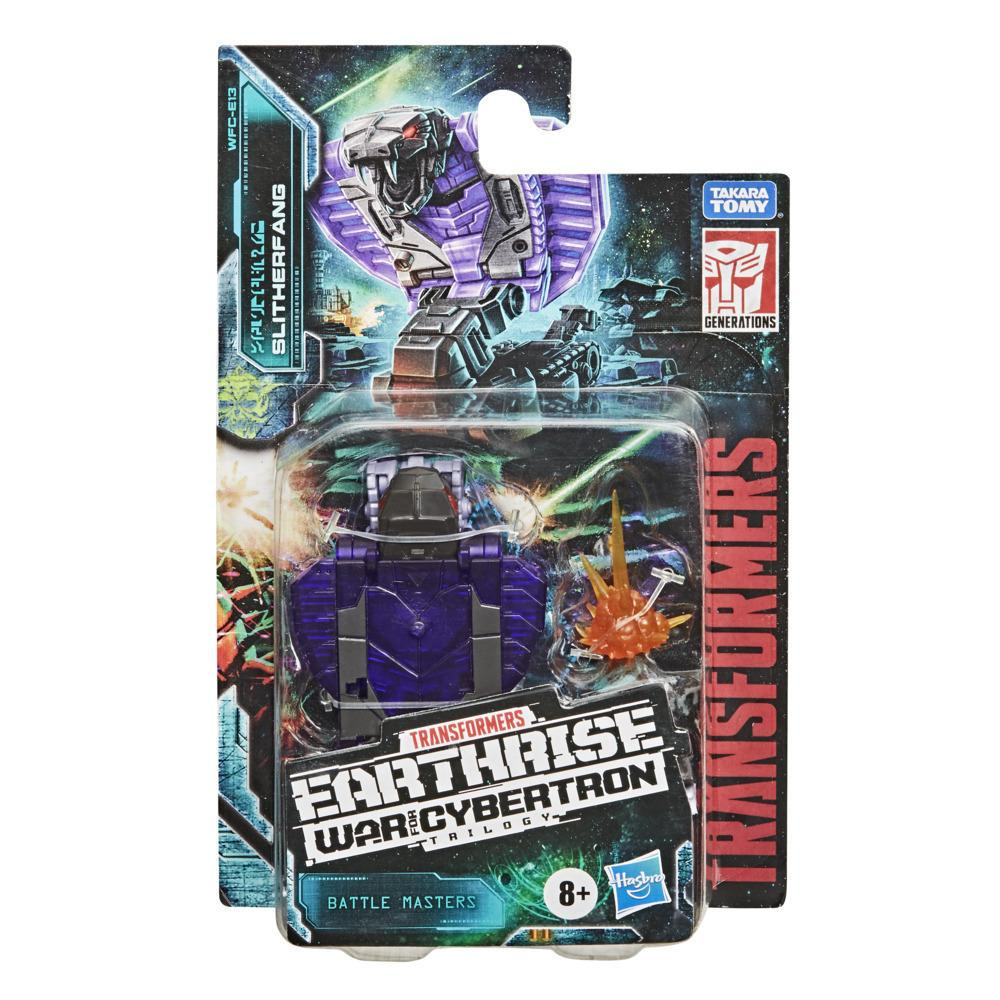 Transformers Toys Generations War for Cybertron: Earthrise Battle Masters WFC-E13 Slitherfang Figure, 8 and up, 1.5-inch