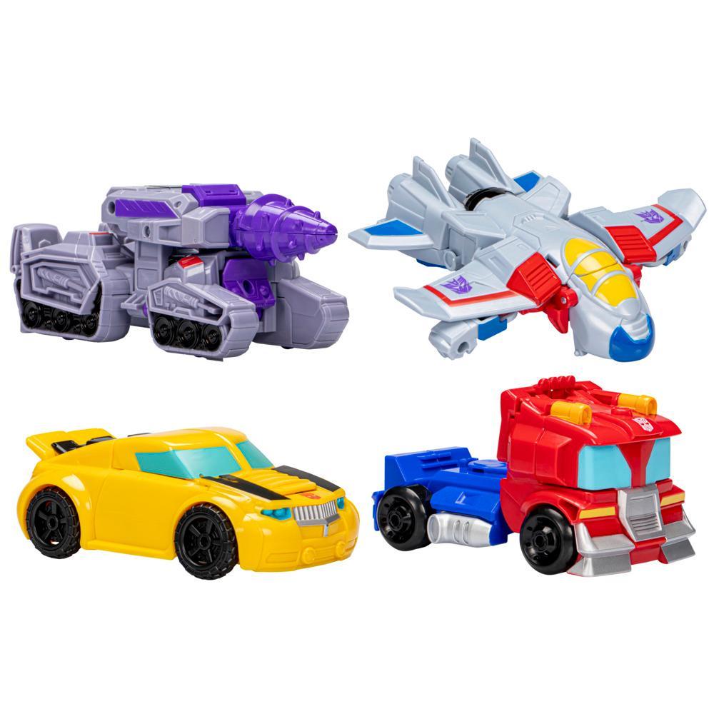 Transformers Toys Heroes vs Villains 4-Pack, Preschool Robot Toys for Kids  Ages 3 and Up - Transformers