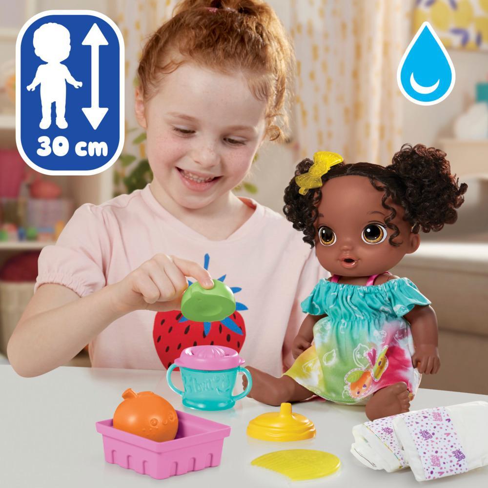 Baby Alive Fruity Sips Doll, Lime, Pretend Baby Doll Set, Kids 3 and Up, Black Hair - Baby Alive