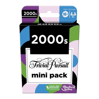 Trivial Pursuit 2000s Mini Pack Game, Fun Trivia Questions for Adults and Teens