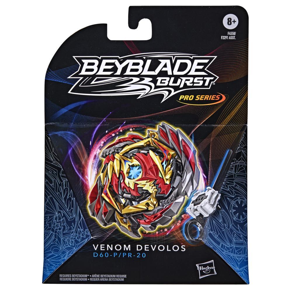 Beyblade Burst Pro Series Venom Devolos Spinning Top Starter Pack -- Battling Game Top with Launcher Toy