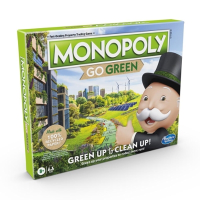 Monopoly: Go Green Edition Board Game for Families Ages 8 and Up