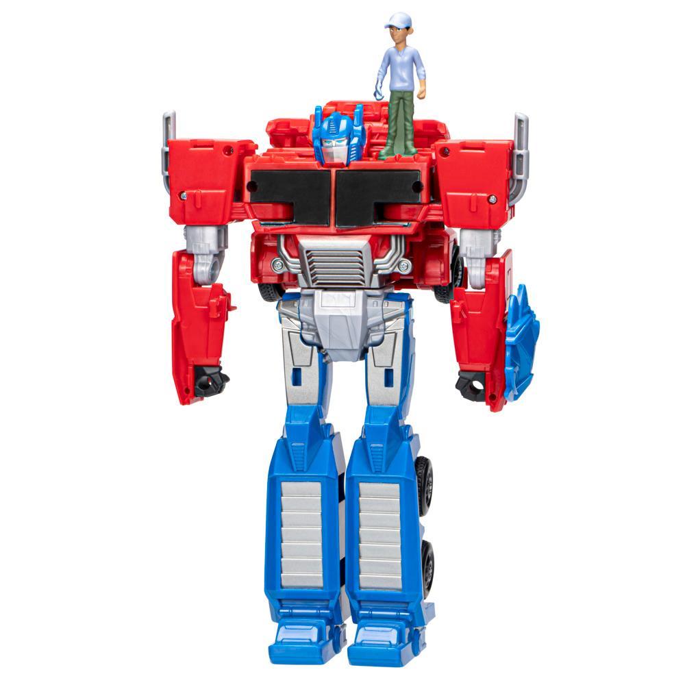 Transformers EarthSpark Spin Optimus Prime Action Figure with Robby Malto Figure | Transformers