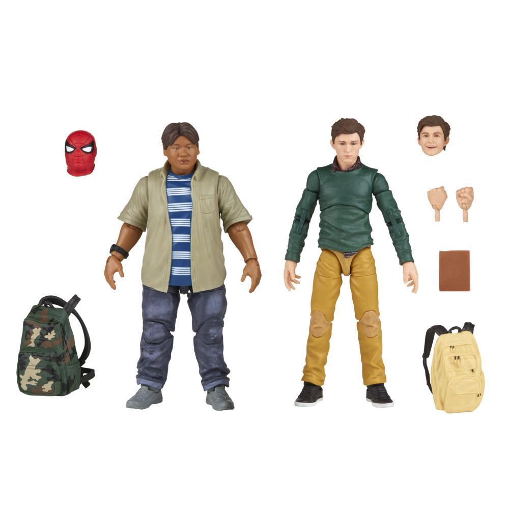 Marvel Legends Series Spider-Man 60th Anniversary Peter Parker and Ned Leeds 2-Pack 6-Inch Action Figures, 7 Accessories